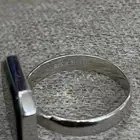 خاتم فضة حجر زيتي مقاس 8