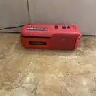 مسجل وراديو كاست سوني احمر