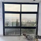 المنيوم شبابيك دبل قزاز مستعمل جديد