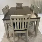 طقم طاولة طعام (خشب) 6 كراسي