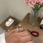 خاتم عقيق يماني 925 ملكي