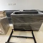 للبيع ثلاث احواض فايبر مع قاعده حديديه