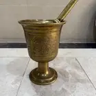 نجر حوراني قديم منقوش وصحن عدن مشرشر كبير