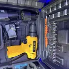 دريل 12 فولت مع بطاريتين وشاحن