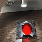 خاتم عقيق كبدي بصياغه يدويه فضه عيار 925