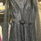 فستان سهره اسود مقاس لارج