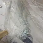 فستان عروسه بكرستال ولون وتركوازي