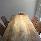 طاولة طعام خشب جديده