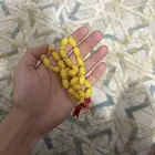 سبحه حجر كريم مطلي ذهب