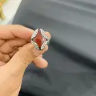 خاتم عقيق فضه السوم لا يوجد