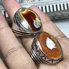 خاتم عقيق يماني خرايطي صياغة مبرد