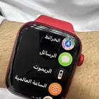 ساعه ابل الإصدار الثامن جديد لون احمر نسبه البطاريه 100
