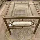 طاوله للمجالس او الصالة وعربه ترولي لتقديم الطعام