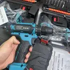 درل شنيور كهربائي 98 فولت بطاريتين دريل