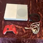 Xbox One S with Red Controller and all cables