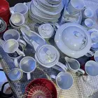 صحون قزاز أكواب إبريق قزاز نظيفه