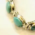 سوار اسوارة فضة ثقيلة بحجر الفيروز التركواز الأصلي