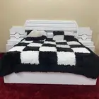 غرفة نوم كامله بدون دولاب  فرشه   2 كومدينات   2 ستاره