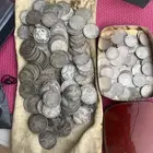 ريالات فرانسي وعربي اصل فضة سك اول وعملات اصل منوعة