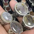 خاتم عقيق يماني مشجر ( 4 خواتم )
