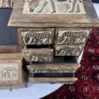 طقم خشبي نحت يدوي