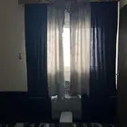 مجلس كامل للبيع جديد 3 ستائر و3 ثريات و مساند ومراكي