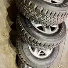 جنوط ديازل جيب لاند كروزر مع كفرات دنلوب ابو لبنا 245 75 17