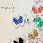 كروشية ميداليات فراشات