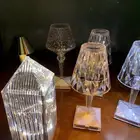 ابجورة اضاءة مصباح طاولة كريستال