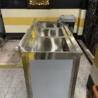 مغاسل ثلاث احواض استيل