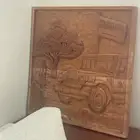 ألواح خشب صنوبر منحوته اثرية