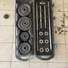 شنطة اثقال حديد مع بار