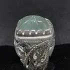 خاتم فضه عيار 925 حجر الفلورايت