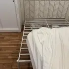 سرير نفرين ايكيا حديد نظيف ودولاب مترين ونص