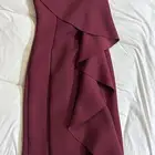 فستان ميدي عنابي