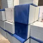 كنب بف لون رمادي