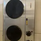 موقد كهربائي ذو شعلتين 1500 واط فضي koolen