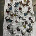 خواتم فضه وفيروز مشجر اصلي مشروط  عقيق احمر اصلي وغيره