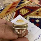 خاتم عقيق سليماني اصلي فضه درجه اول