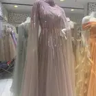 فستان وردي مع فضي سهره