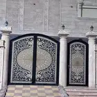 ابواب حديدجديد مع التصميم اليزر  عدي