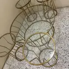 طاولة قزاز دائرية كبيره 4 خدمه