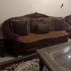 للبيع كنب أربع قطع مع الستاره 9 أشخاص