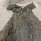 فستان سهره. نظيف. استخدام مره واحده. مقاس 16. يلبس لارج وا