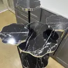 طاولة خشبية وحديد لون اسود 50ريال