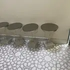 طاولة شاي قزاز مع طاولات خدمة عدد 6