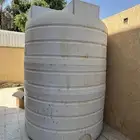 للبيع خزان ماءطولي فيبر جلاس بلاستك نظيف جدا المهيدب15000لتر