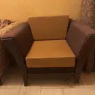 كنب مفرد إطار خشب