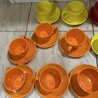 كاسات ضيافة ملونه للبيع