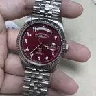 ساعة ويست اند ارقام عربي عنابي